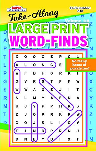 Take Along Large Print Word Find Puzzle Book-Word Search Volume 118