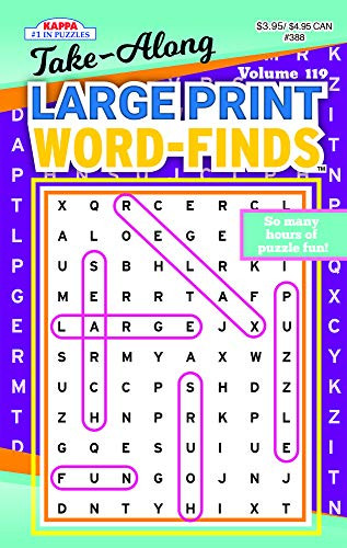 Take-Along Large Print Word Find Puzzle Book-Word Search Volume 119