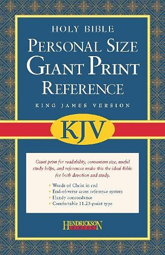 KJV Personal Size Giant Print Reference Bible Value Edition - Red