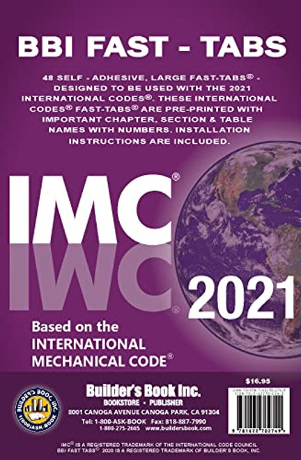 2021 International Mechanical Code (IMC) Fast-Tabs
