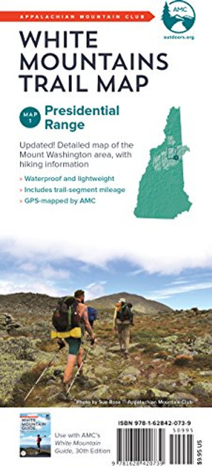 AMC White Mountains Trail Map 1: Presidential Range