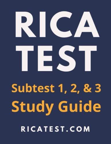 Rica Test Study Guide: Pass subtest 1 2 and 3