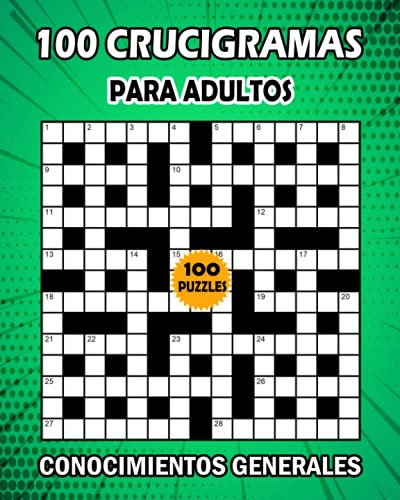 100 Crucigramas: Libro de crucigramas para adultos - libro de