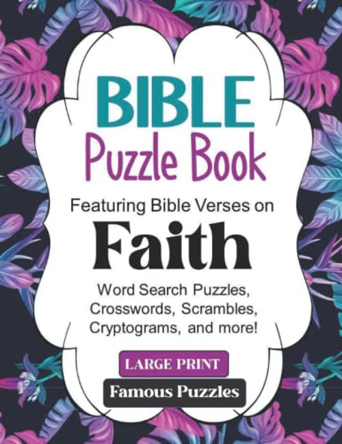 Bible Puzzle Book Large Print on 'FAITH'
