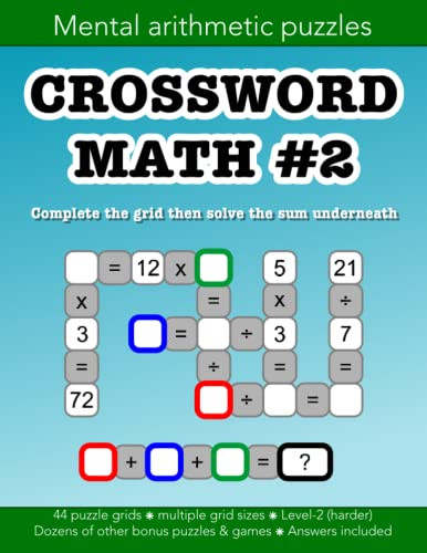 Crossword Math 2 mental arithmetic number puzzles and other games