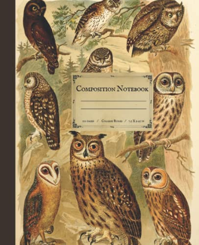 Composition Notebook: Beautiful College Ruled Notebook with Vintage