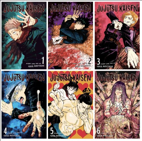 Jujutsu Kaisen volume 1 2 3 4 5 6 Bundle Set