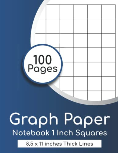 Graph Paper Notebook 1 Inch Squares