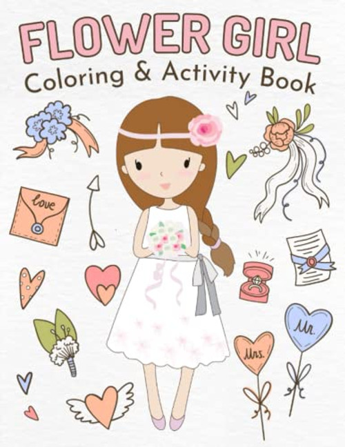 Flower Girl Coloring & Activity Book