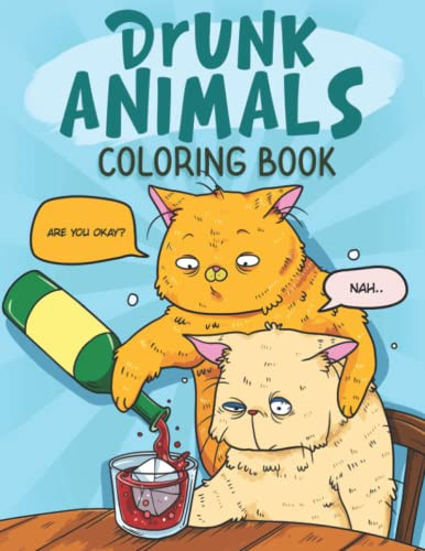 Drunk Animals Coloring Book