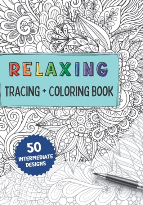 Relaxing Tracing and Coloring Book