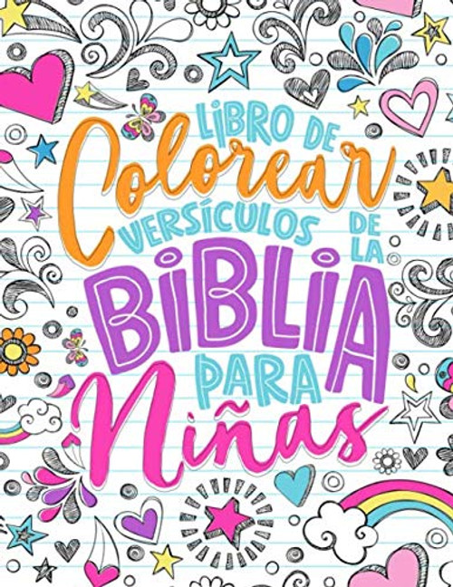 Libro de colorear - Versiculos de la Biblia para ninas - Spanish
