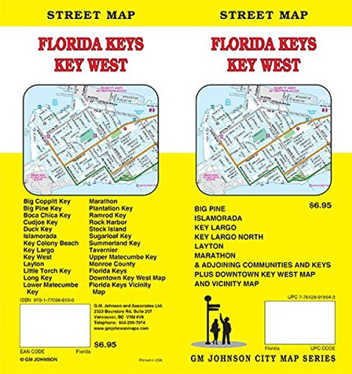 Florida Keys / Key West / Upper & Lower Keys Florida Street Map