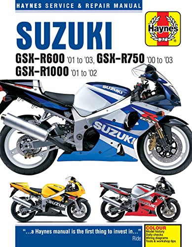 Suzuki GSX-R600 '01 to '03 GSX-R750 '00 to '03 & GSX-R1000 '01 to '02