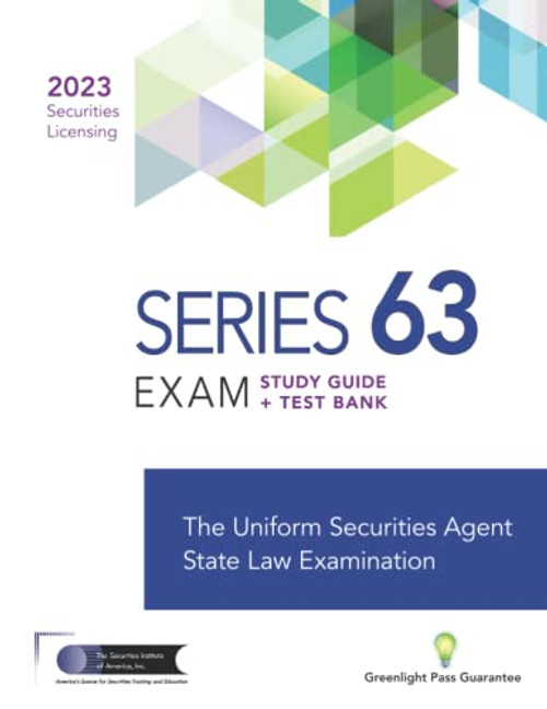 SERIES 63 EXAM STUDY GUIDE 2023+ TEST BANK