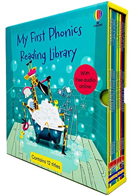 Usborne My First Phonics Reading Library Collection 12 Books Box Set
