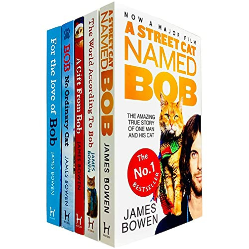 Bob The Cat Series Books 1 - 5 Collection Set by James Bowen