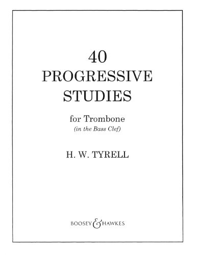 40 progressive studies for trombone (in the bass clef)