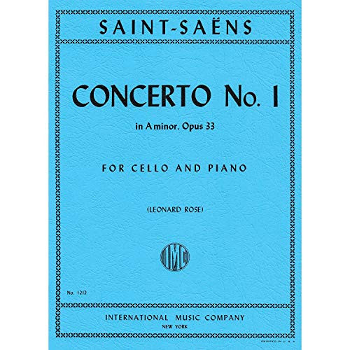 Concerto no. 1 in A Minor op. 33 cello and piano