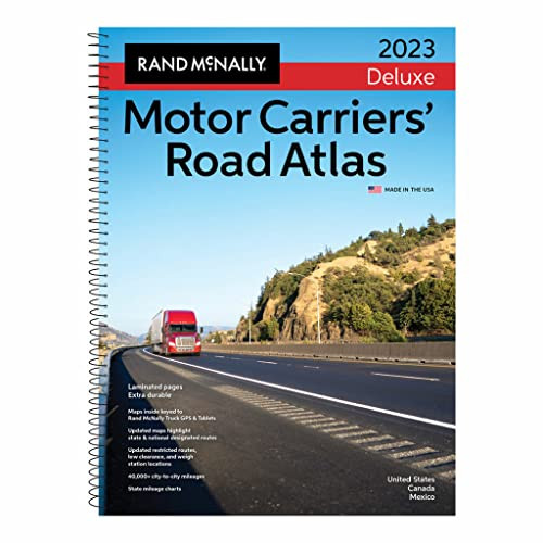 Rand McNally 2023 Deluxe Motor Carriers Truckers Road Atlas