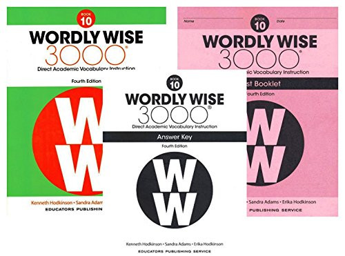 Wordly Wise 3000 Student Edition + Test Booklet + Answer Key Set Grade