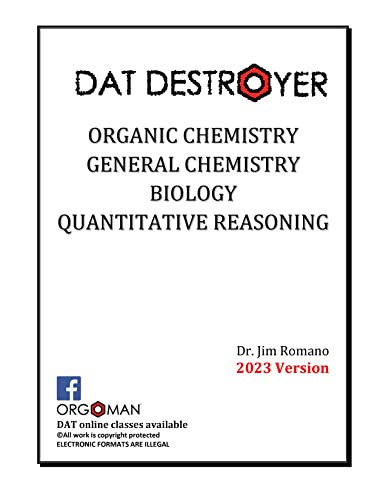 2023 DAT Destroyer - Best DAT Prep for dental admissions test since