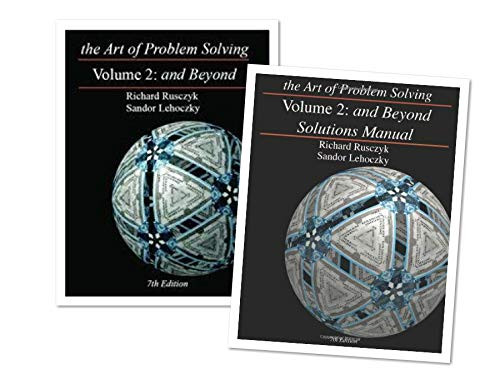 Art of Problem Solving: Volume 2 Text & Solutions Books Set by