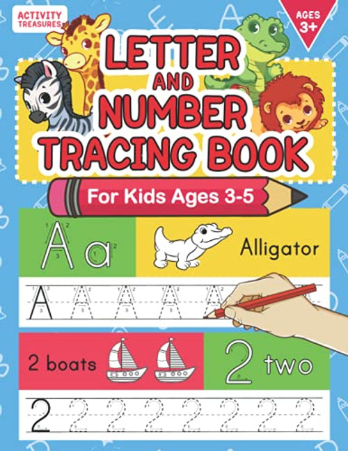Letter And Number Tracing Book For Kids Ages 3-5