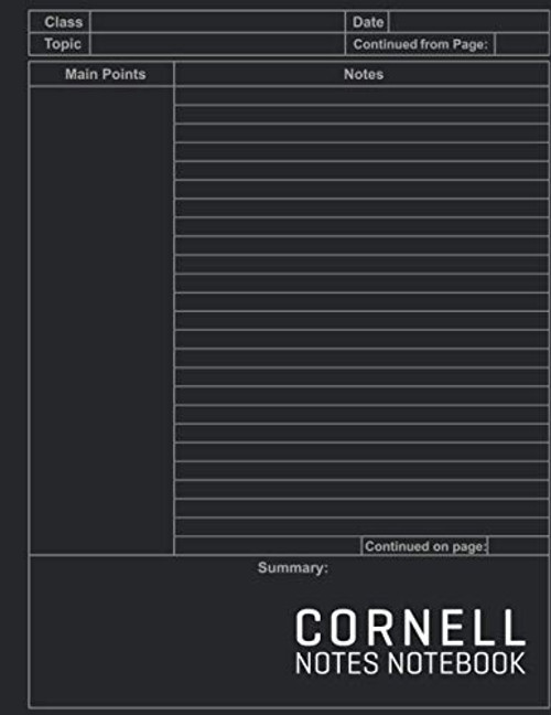 Cornell Notes Notebook