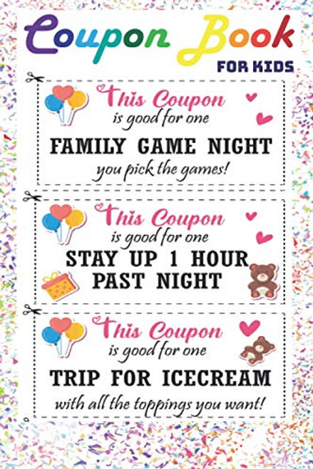 Coupon Book For Kids: Love DIY Coupon Book for Kids With Pre-Written