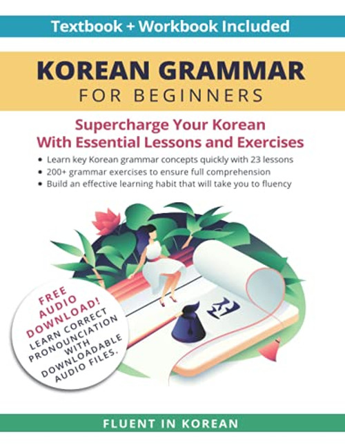 Korean Grammar for Beginners Textbook Included
