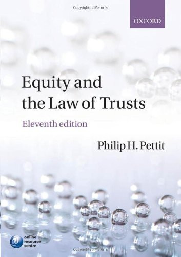 Equity and the Law of Trusts