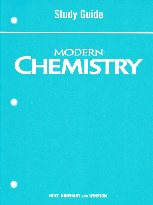 Holt Modern Chemistry: Study Guide Student Edition