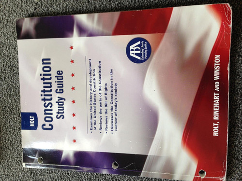 Constitution Study Guide