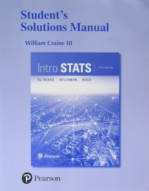 Student Solutions Manual for Intro Stats