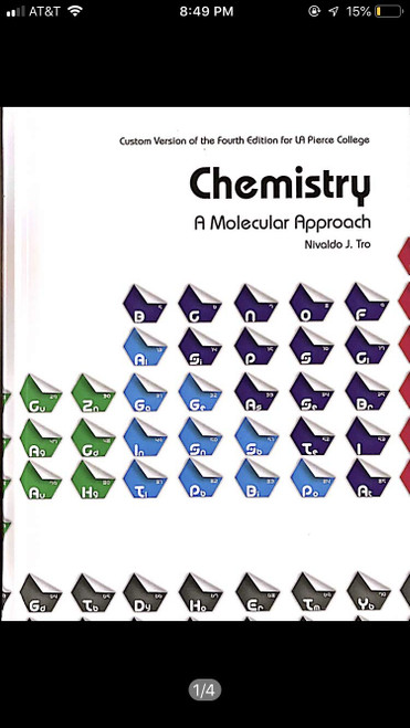 Chemistry A Molecular Approach AP Edition