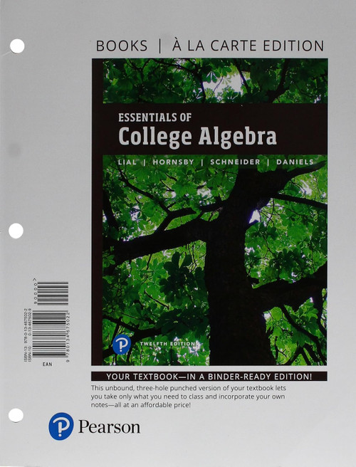 Essentials of College Algebra