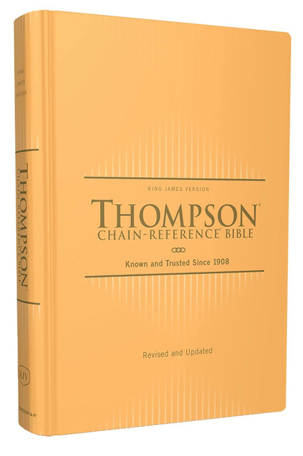 KJV Thompson Chain-Reference Bible Hardcover Yellow Gold Red Letter