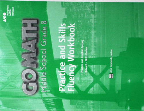 Practice Fluency Workbook Grade 8 (Go Math!)