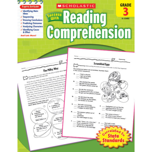 Scholastic Success with: Reading Comprehension Workbook Grade 3