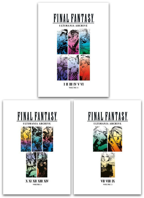 Final Fantasy Ultimania Archive Series 3 Books Collection Set