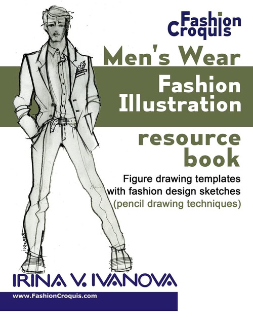Men's wear fashion illustration resource book