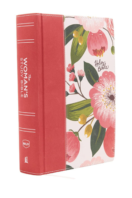 NKJV The Woman's Study Bible Cloth over Board Pink Floral Red Letter
