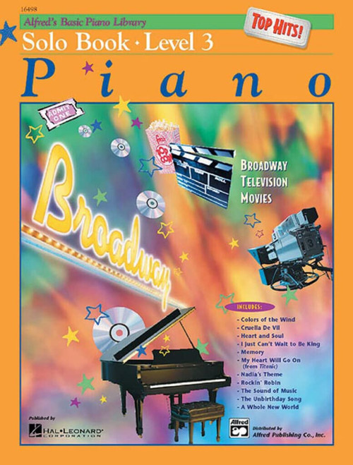Alfred's Basic Piano Library Top Hits! Solo Book Bk 3