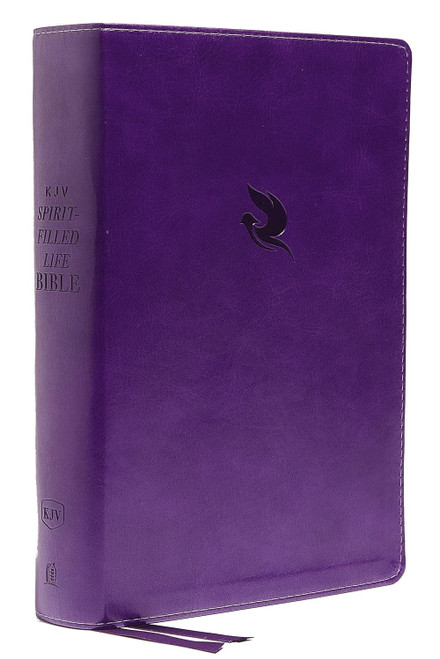 KJV Spirit-Filled Life Bible Leathersoft Purple Red Letter Comfort