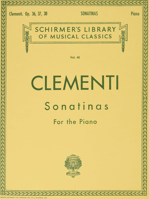 Clementi: Sonatinas Op. 36 37 38