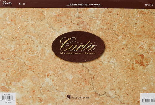 No. 27: Carta Manuscript Paper
