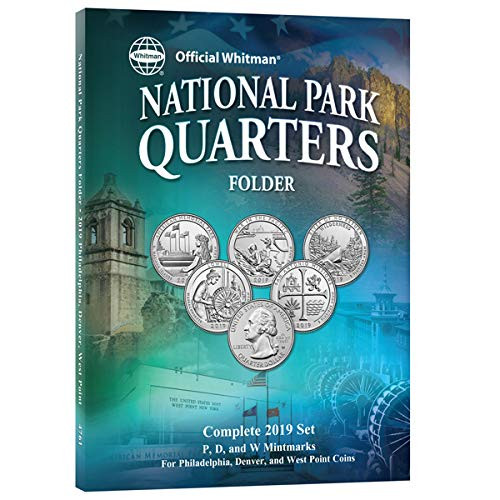 2019 National Park Quarters Folder Philadelphia Denver and West Point