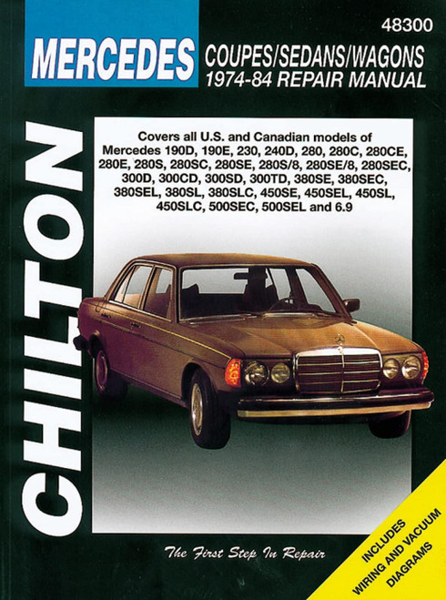 Mercedes Coupes Sedans and Wagons 1974-84 Repair Manuals
