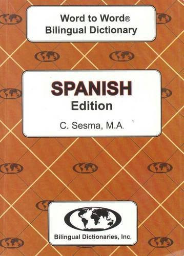 Spanish edition Word To Word Bilingual Dictionary